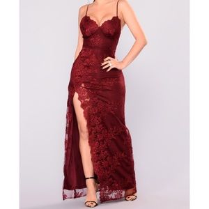 A Night in Toyko Fashion Nova Maxi Lace Dress